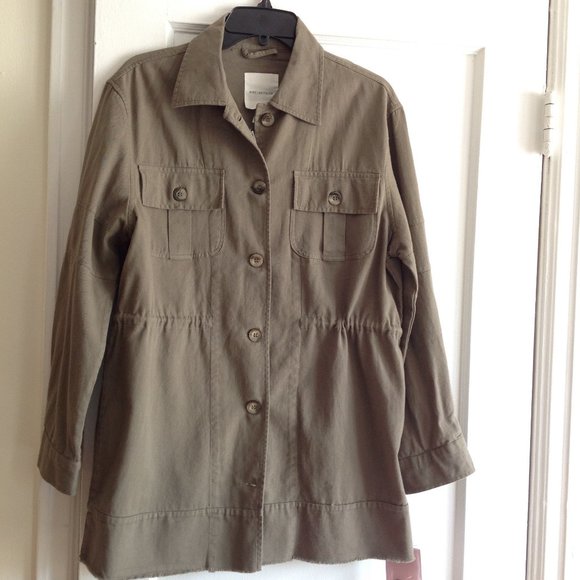 Avec Les Filles Khaki Green Anorak Jacket - Picture 2 of 9